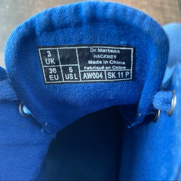 Dr. Martens Blue Canvas Boots - Picture 5 of 6
